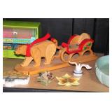 Mixed Collection of Vintage Decor Items and Toys