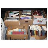 Assorted Home Items Including Books, Bedding, and Appliances