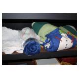 Assorted Home Items Including Books, Bedding, and Appliances