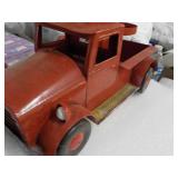 Red Metal Truck Décor 12 x 6"...
