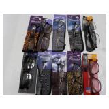 10 pair Reading Glasses- various st...
