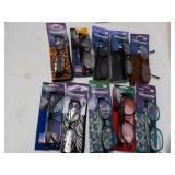 10 pair Reading Glasses- various st...