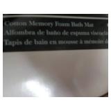 Cotton Memory Foam White Bath Mat 2...