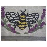 Hand Hooked Accent Rug 22 x 38"...