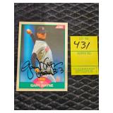 GARY WAYNE MN TWINS AUTOGRAPH CARD