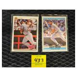 TWO KENT HRBEK BASEBALL CARDS