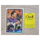 WADE WILSON MN VIKINGS 2 SIDED AUTOGRAPH CARD