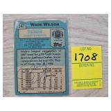WADE WILSON MN VIKINGS 2 SIDED AUTOGRAPH CARD