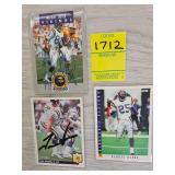 THREE MN VIKINGS AUTOGRAPH CARDS