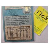 WADE WILSON MN VIKINGS 2 SIDED AUTOGRAPH CARD