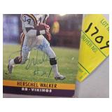 HERSHEL WALKER MN VIKINGS AUTOGRAPH CARD