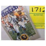 THREE MN VIKINGS AUTOGRAPH CARDS