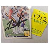 THREE MN VIKINGS AUTOGRAPH CARDS