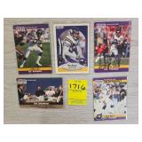 MN VIKINGS AUTOGRAPH CARDS X 5