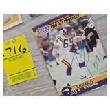 MN VIKINGS AUTOGRAPH CARDS X 5