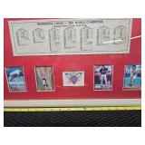 MN TWINS 991 WORLD CHAMPION FRAMED