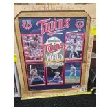 2 MN TWINS 1987 & 1991 WORLD CHAMPS FRAMED