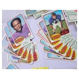 1976 TOPPS PARTIAL "MYSTERY" SET- AHMAD RASHAD SIGNED