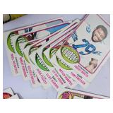 1976 TOPPS PARTIAL "MYSTERY" SET- AHMAD RASHAD SIGNED