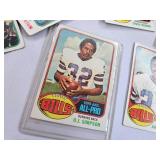 1976 TOPPS PARTIAL "MYSTERY" SET- AHMAD RASHAD SIGNED