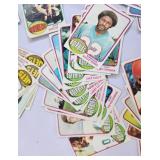 1976 TOPPS PARTIAL "MYSTERY" SET- AHMAD RASHAD SIGNED