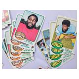 1976 TOPPS PARTIAL "MYSTERY" SET- AHMAD RASHAD SIGNED