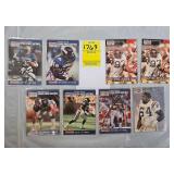 EIGHT SIGNED FOOTBALL CARDS