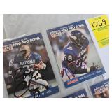 EIGHT SIGNED FOOTBALL CARDS