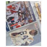 EIGHT SIGNED FOOTBALL CARDS