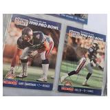 EIGHT SIGNED FOOTBALL CARDS