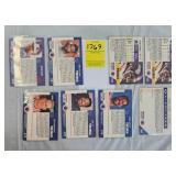 EIGHT SIGNED FOOTBALL CARDS