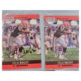 BIG LOT OF 32 SIGNED FOOTBALL CARDS