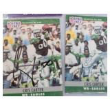 BIG LOT OF 32 SIGNED FOOTBALL CARDS