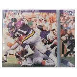 BIG LOT OF 32 SIGNED FOOTBALL CARDS