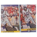 BIG LOT OF 32 SIGNED FOOTBALL CARDS
