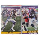 BIG LOT OF 32 SIGNED FOOTBALL CARDS