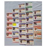 BIG LOT OF 32 SIGNED FOOTBALL CARDS