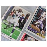 EIGHT SIGNED FOOTBALL CARDS