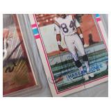 SIX SIGNED FOOTBALL CARDS