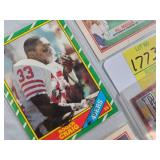 SIX SIGNED FOOTBALL CARDS