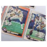 TWELVE SIGNED FOOTBALL CARDS SCORE 91