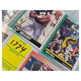 TWELVE SIGNED FOOTBALL CARDS SCORE 91