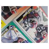 TWELVE SIGNED FOOTBALL CARDS SCORE 91