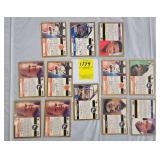 TWELVE SIGNED FOOTBALL CARDS SCORE 91