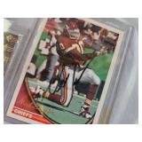 FOUR SPECIAL SIGNED FOOTBALL CARDS