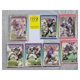 SEVEN SCORE 1990 SIGNED FOOTBALL CARDS