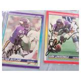 SEVEN SCORE 1990 SIGNED FOOTBALL CARDS