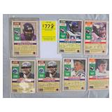 SEVEN SCORE 1990 SIGNED FOOTBALL CARDS