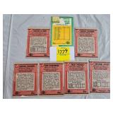 SEVEN 1990 TOPPS SIGNED FOOTBALL CARDS