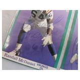 TEN FLEER MN VIKINGS SIGNED CARDS